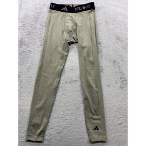 Adidas Techfit Aeroready Mens Medium Compression Tights Olive Green